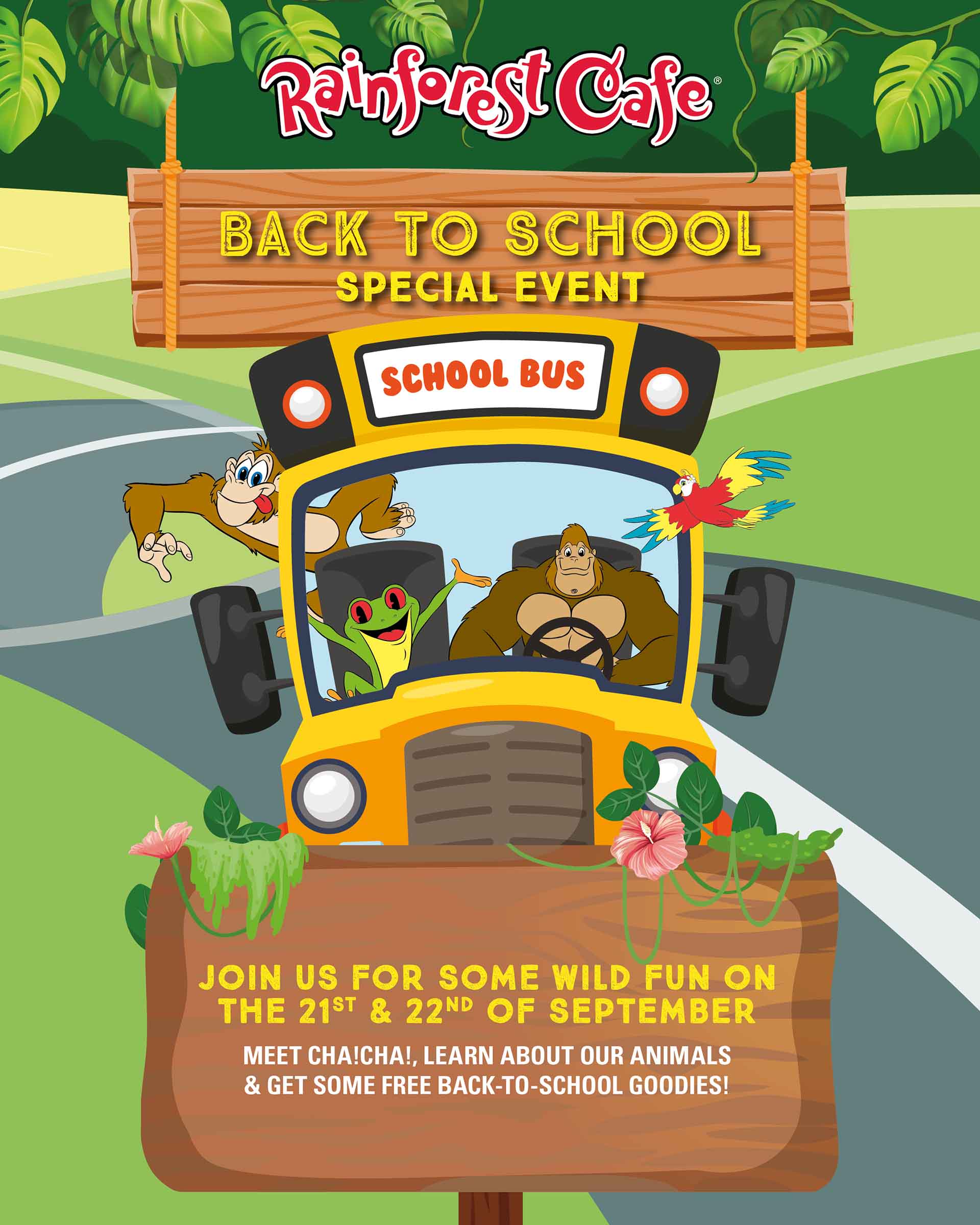 Rainforest Cafe Back to School Event